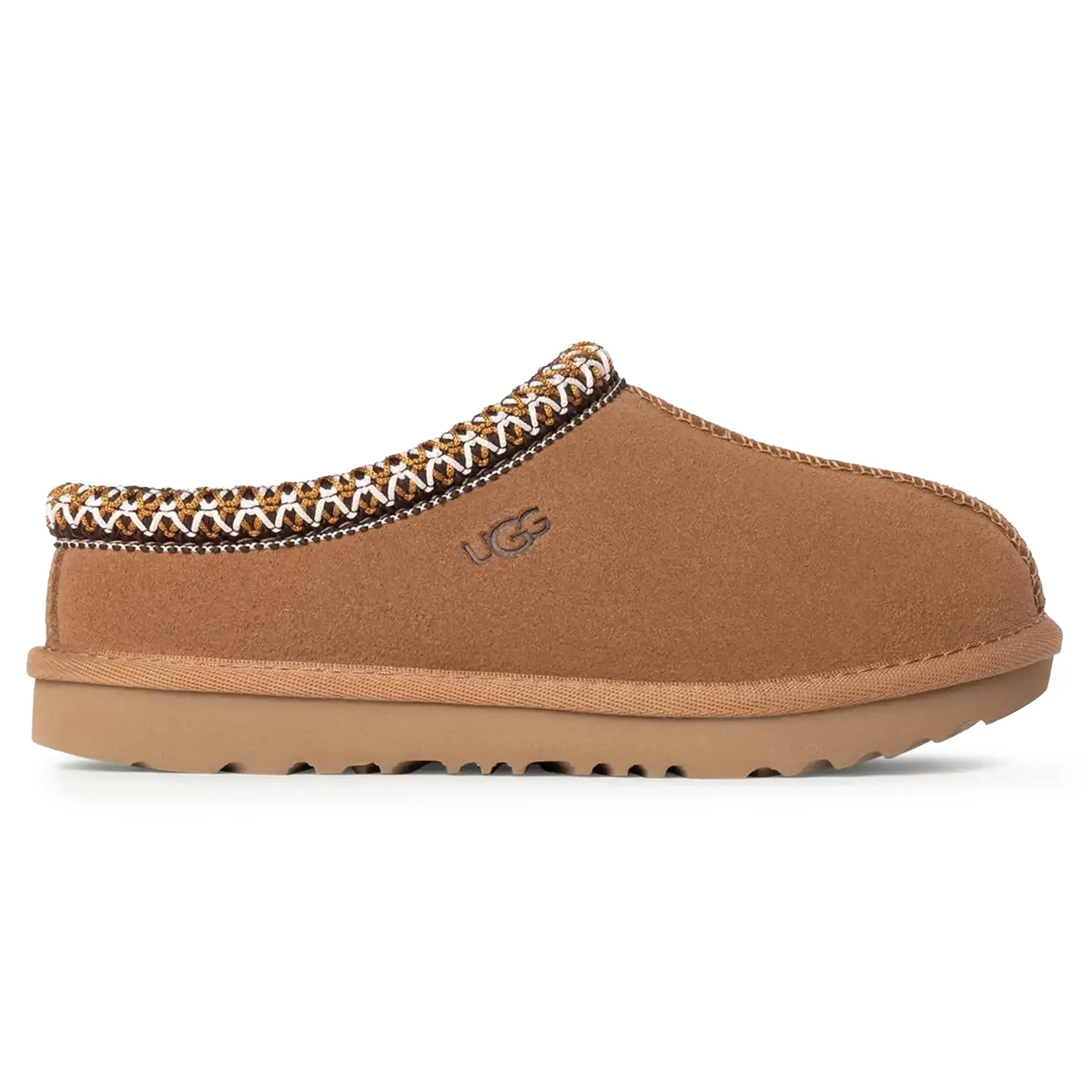 Side View of UGG Tasman II Kids Suede Chestnut Slippers UGGA5002154229